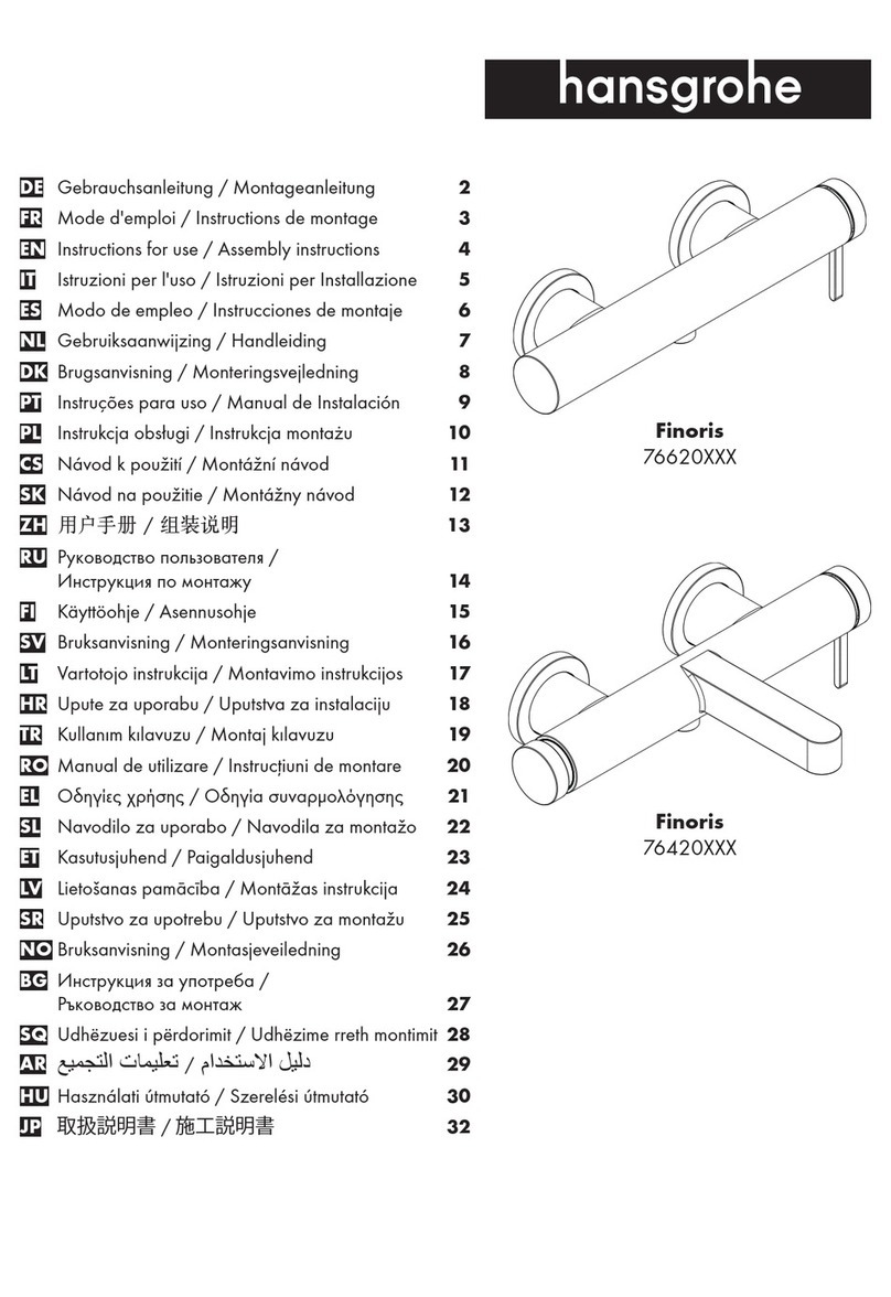 Hans Grohe Finoris 76620 Series Assembly instructions
