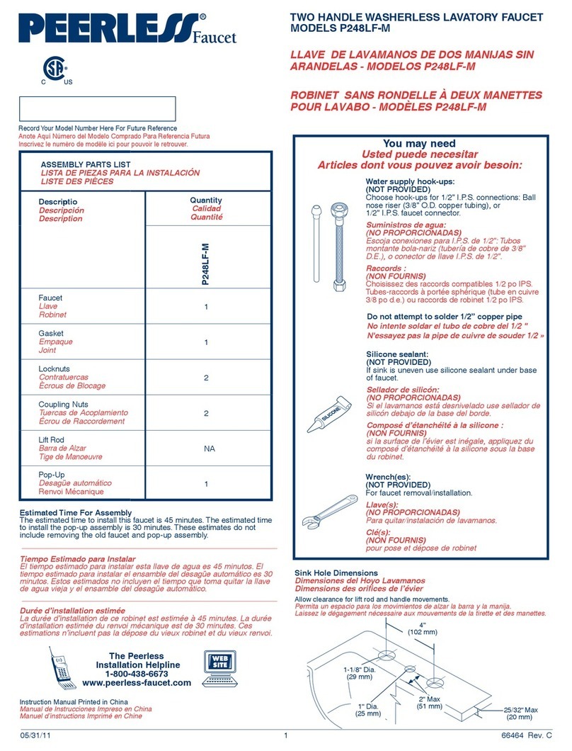 PEERLESS P248LF-M User manual