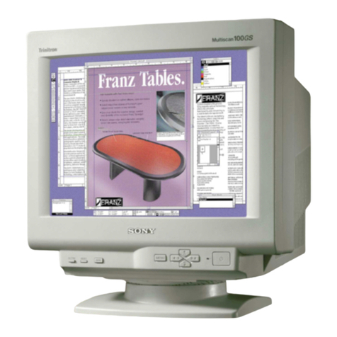 Sony Trinitron CPD-100GS User manual