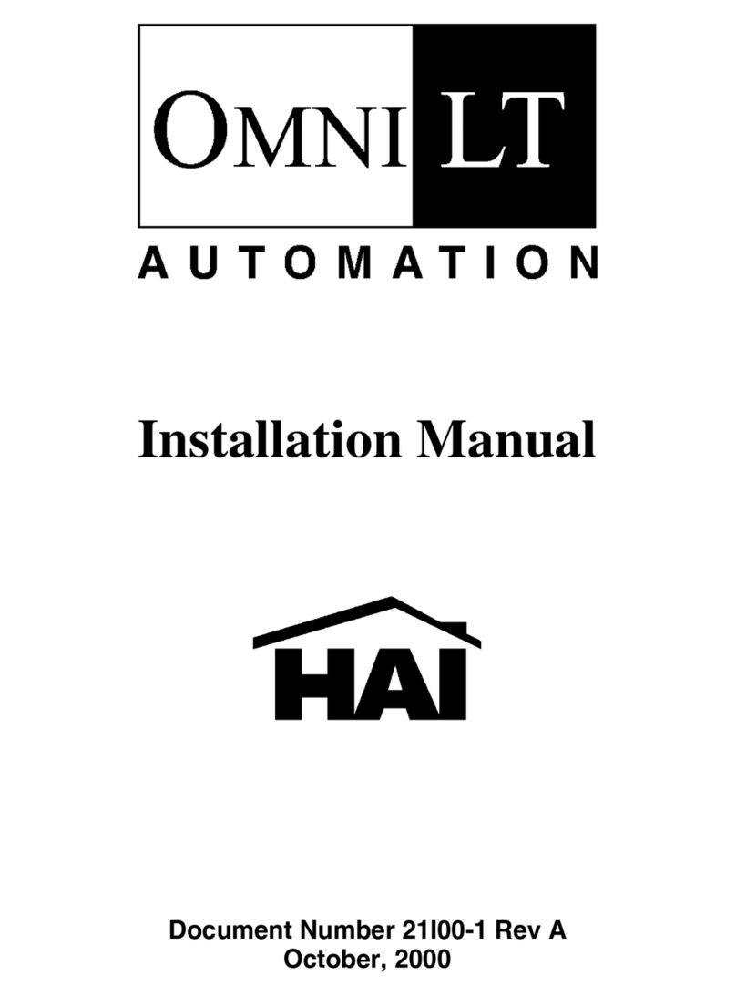 HAI OmniLT Automation installation manual