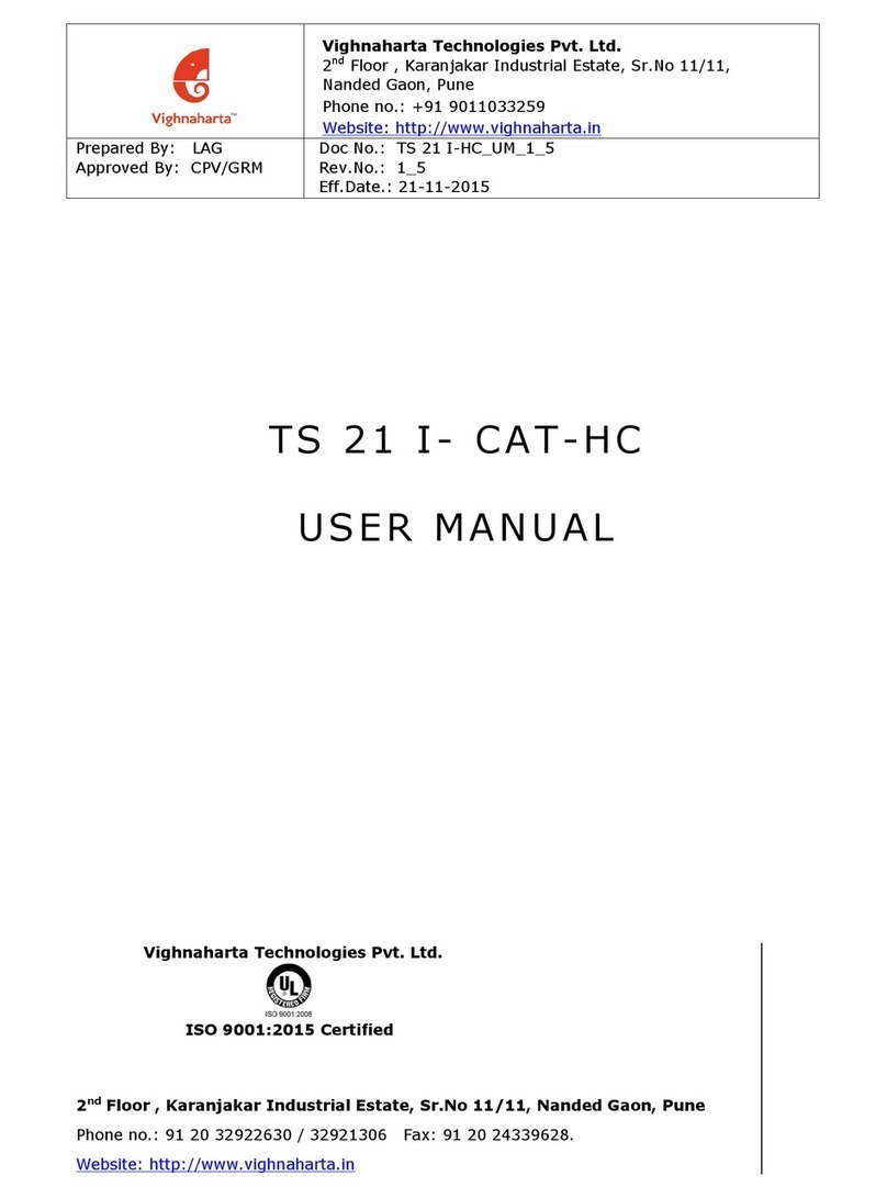 Vighnaharta TrueSafe TS 21 I-HC User manual