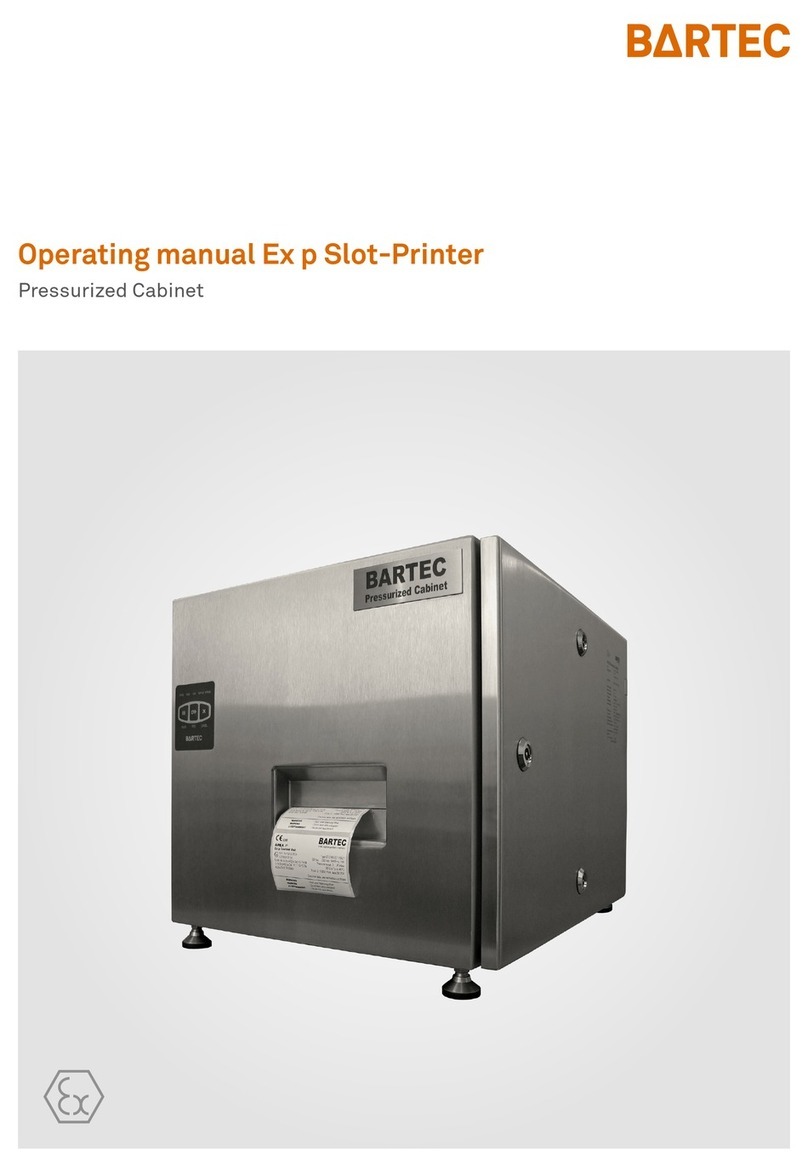 Bartec Ex p Slot-Printer operating manual