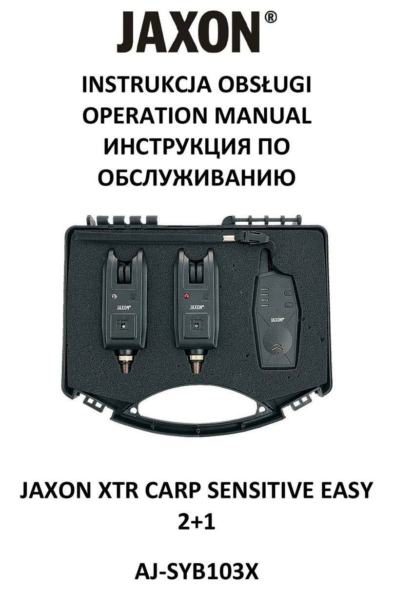 Jaxon XTR CARP SENSITIVE EASY 2+1 Operation manual