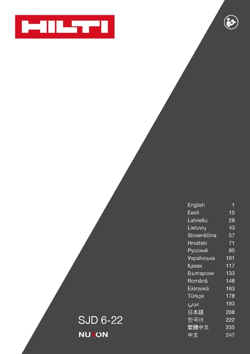 Hilti SJD 6-22 manual
