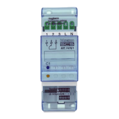 Bticino F470/1 Instructions for use