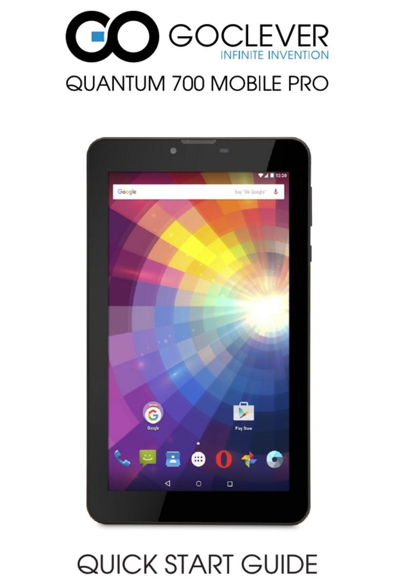 Goclever QUANTUM 700 MOBILE PRO quick start guide