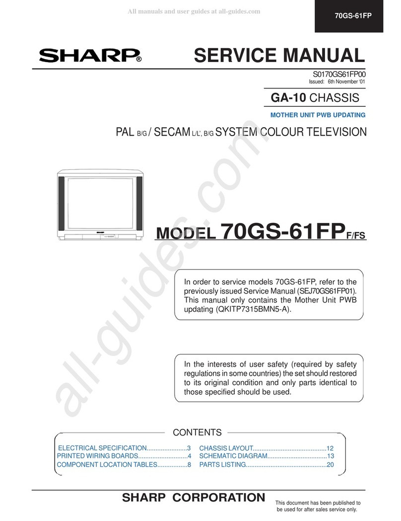 Sharp 70GS-61FP User manual