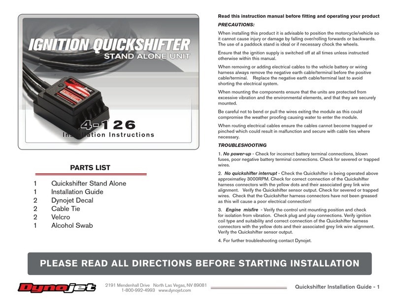 Dynojet 4-126 User manual Dynojet 4-126 User manual