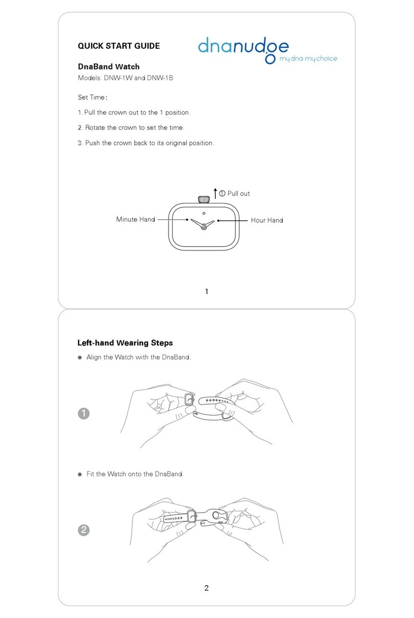 DnaNudge DnaBand DNW-1W quick start guide