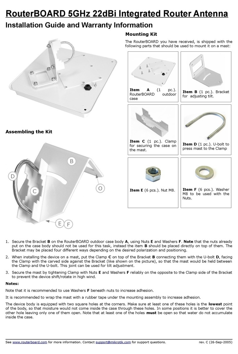 MikroTik RouterBOARD Installation Guide and Warranty Information