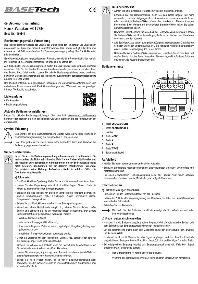 BASETech E0126R operating instructions