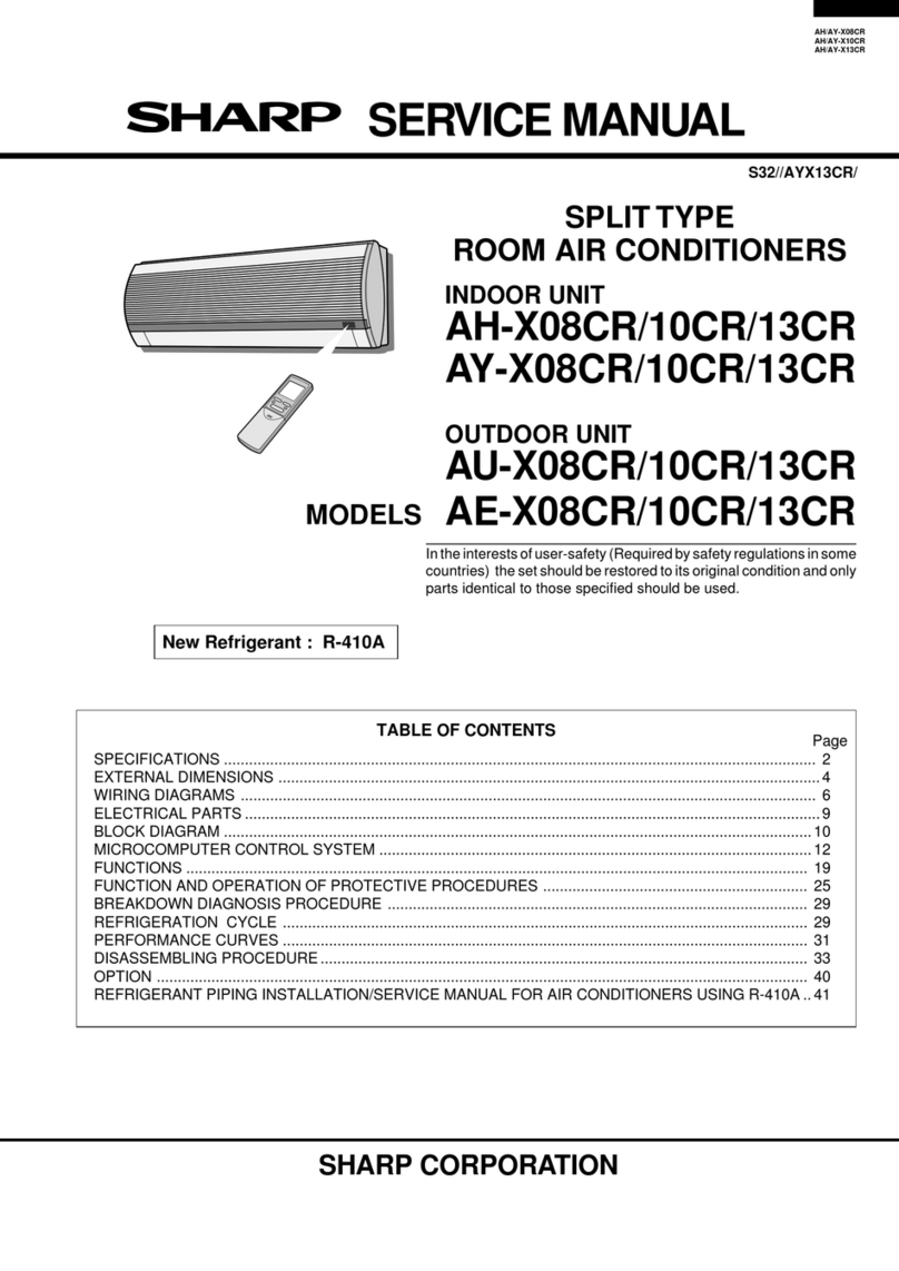 Sharp AH-X08CR User manual