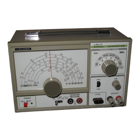 Leader Electronics Corp. LSG-17 instruction manual
