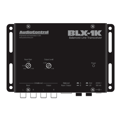 Audio Control BLX-1K quick start guide