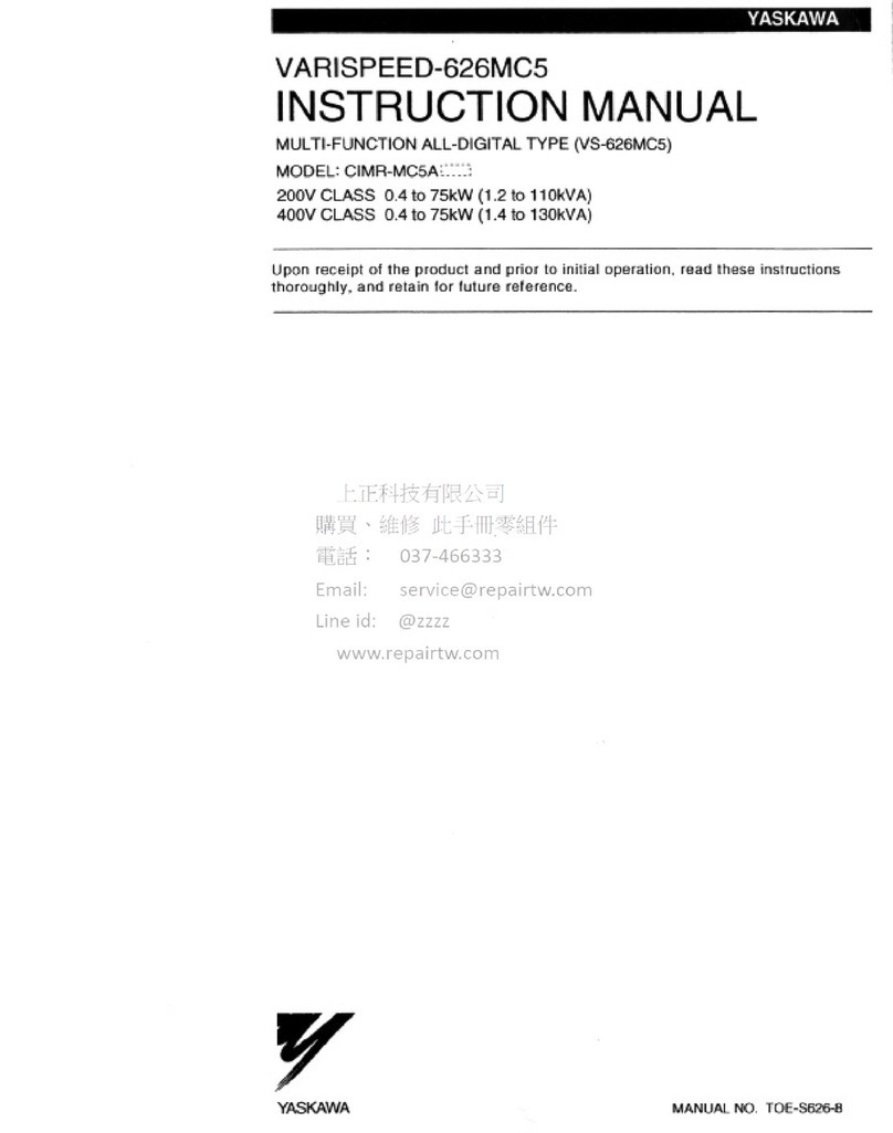 YASKAWA CIMR-MC5A20P4 instruction manual