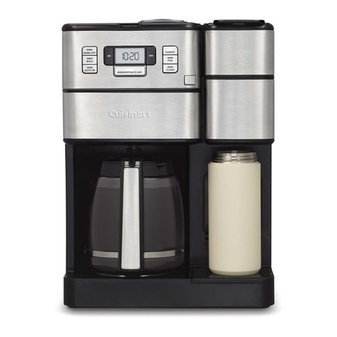 Cuisinart Coffee Center GRIND & BREW PLUS Quick reference guide Cuisinart Coffee Center GRIND & BREW PLUS Quick reference guide