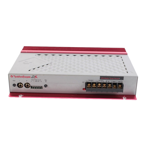 Rockford Fosgate RF-2.9x Installation and operating manual