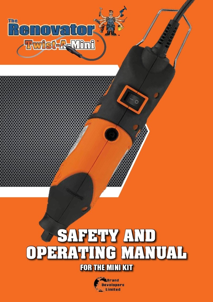 Renovator Twist-A-Mini Safety and operating manual