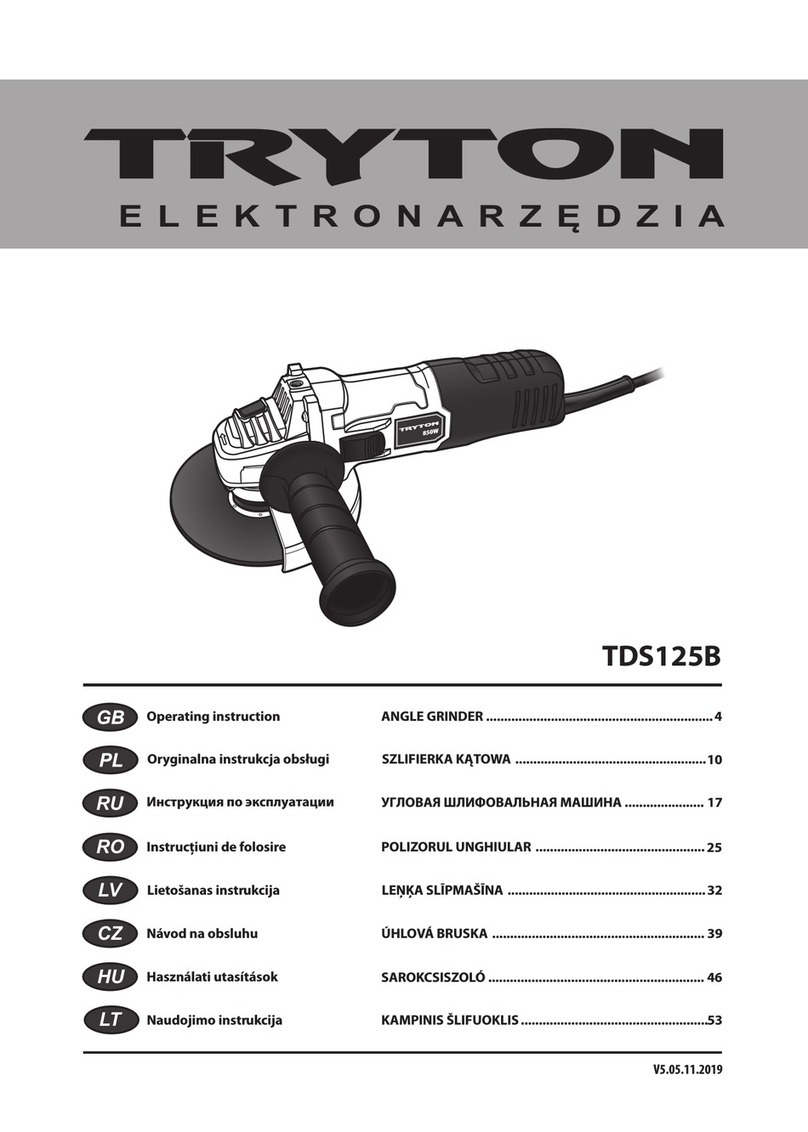 Tryton TDS125B Operating	 instruction