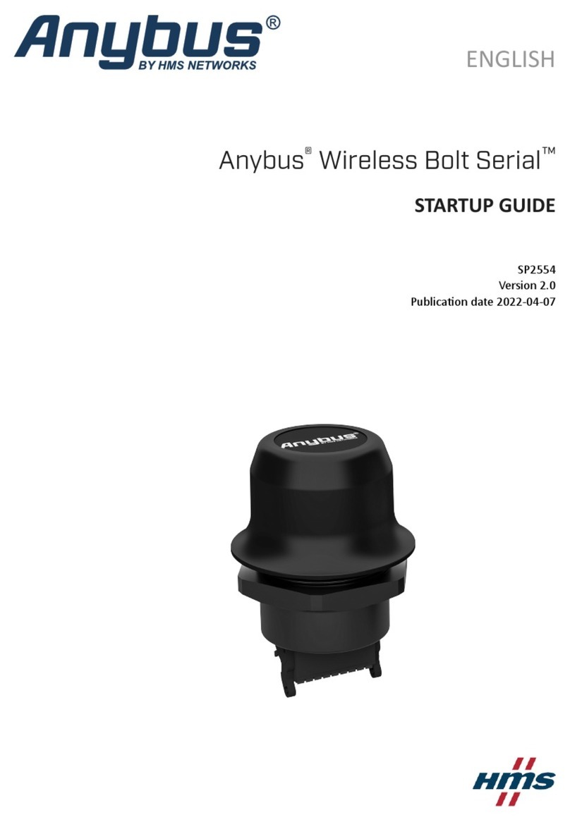HMS Anybus Wireless Bolt SP2554 Series Startup guide