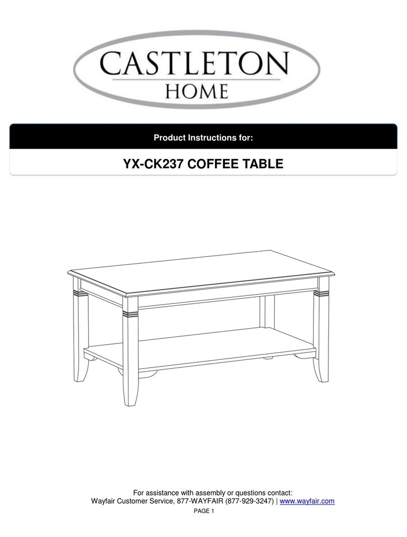 Castleton Home YX-CK237 User manual Castleton Home YX-CK237 User manual