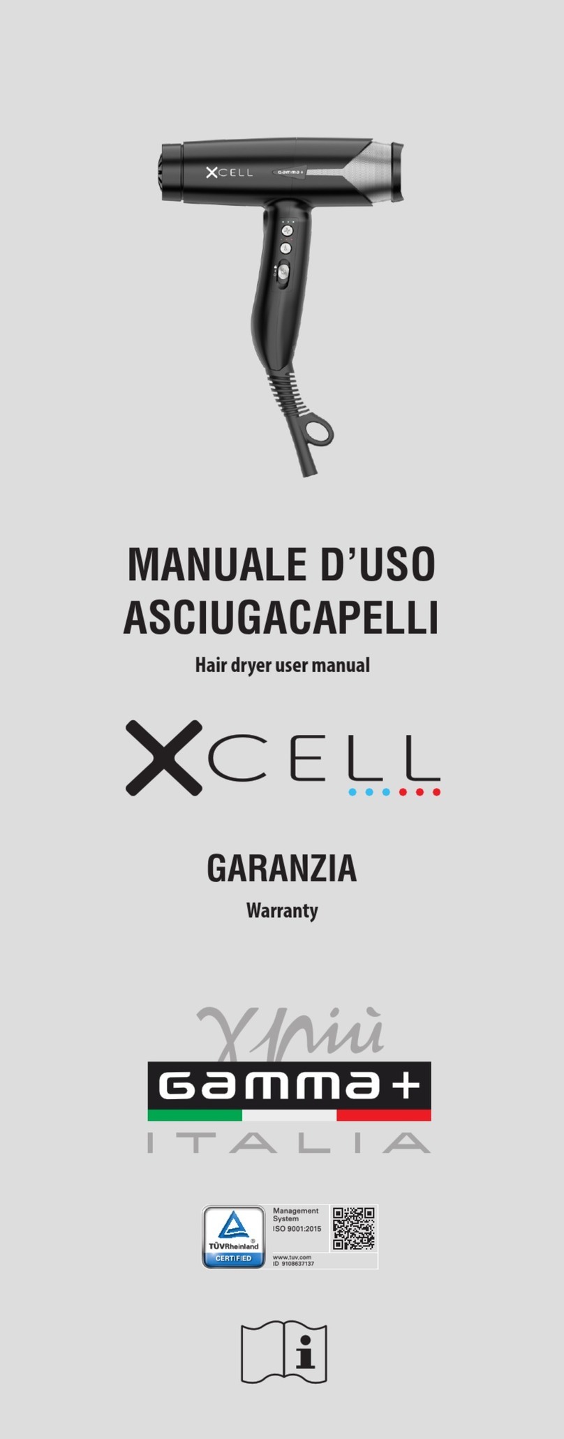 Gamma Piu Xcell User manual