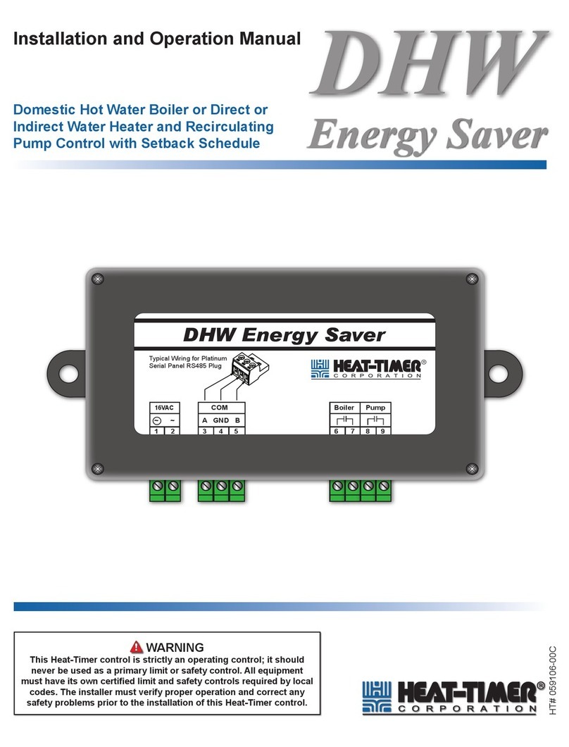 heat-timer DHW Energy Saver Installation and operation manual