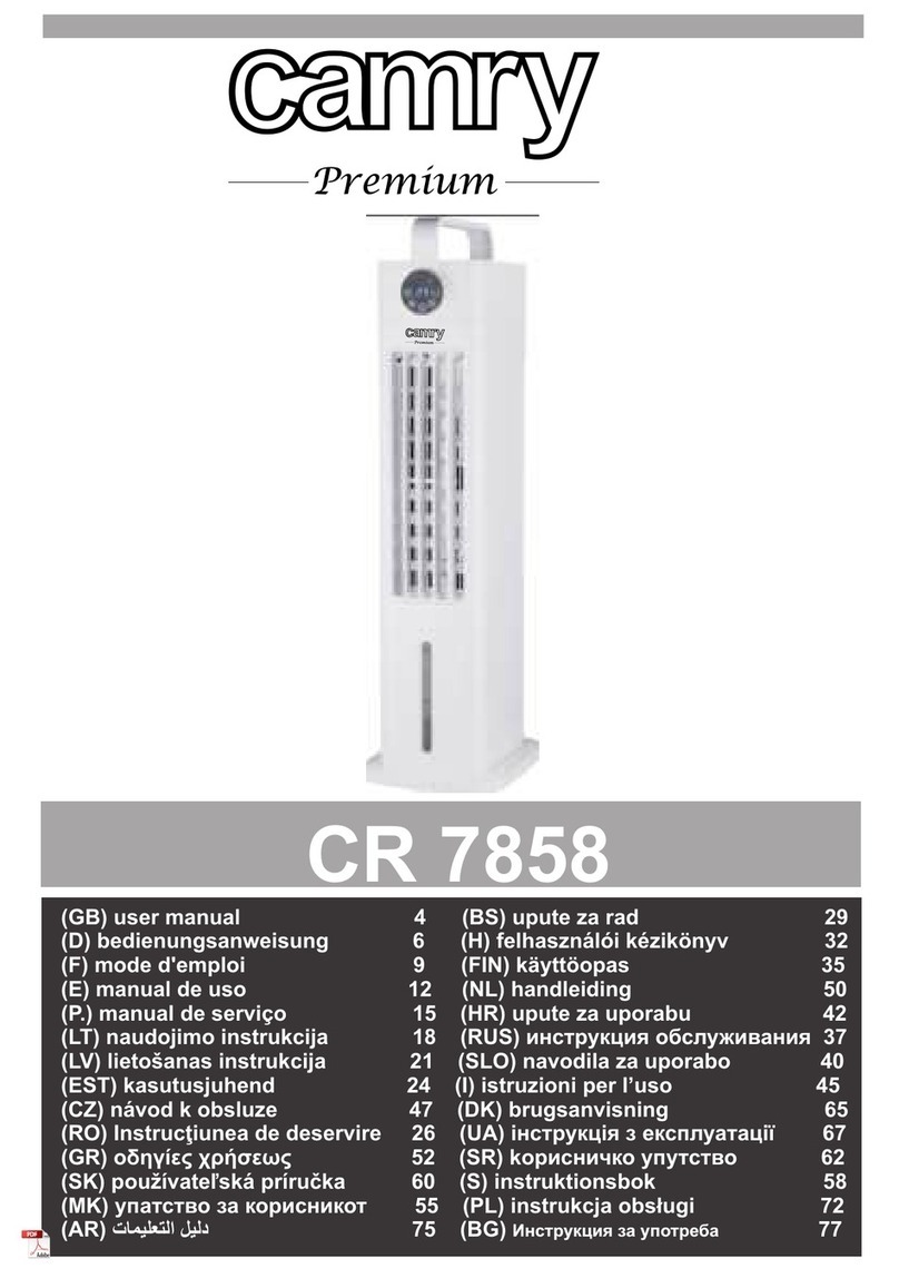 camry Premium CR 7858 User manual