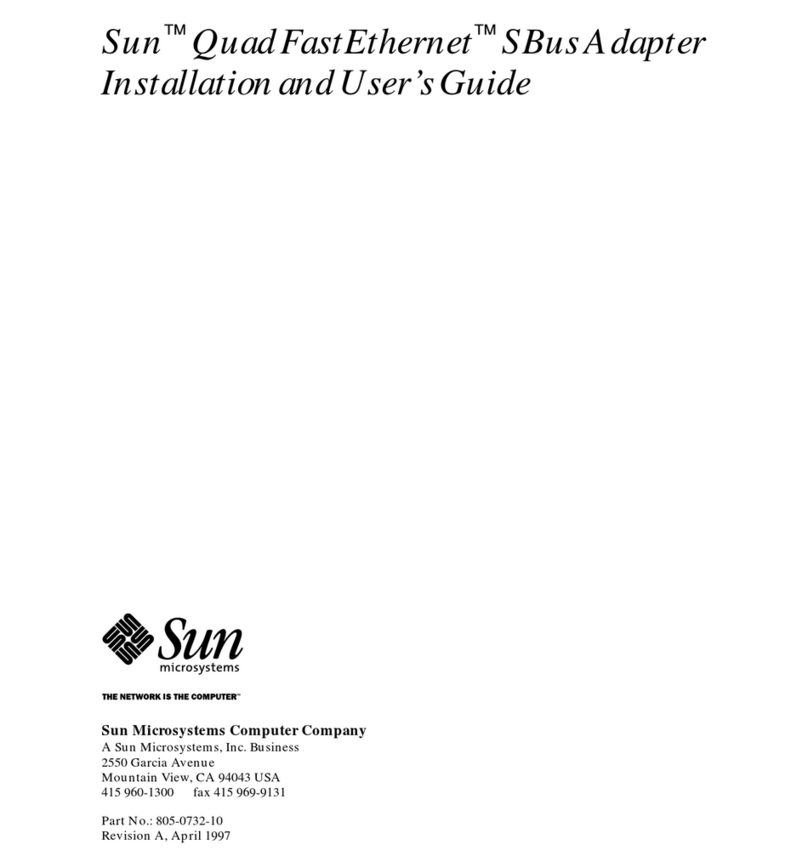 Sun Microsystems Quad FastEthernet User manual