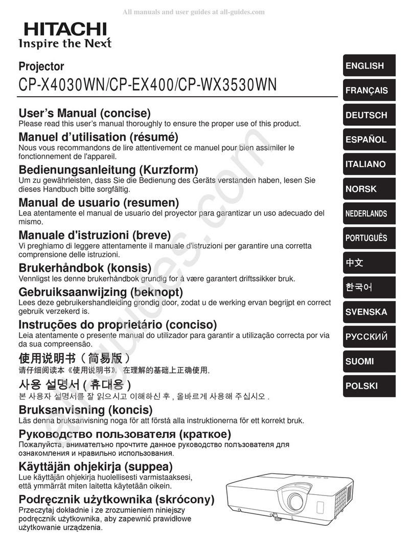 Hitachi CP-X4030WN user manual