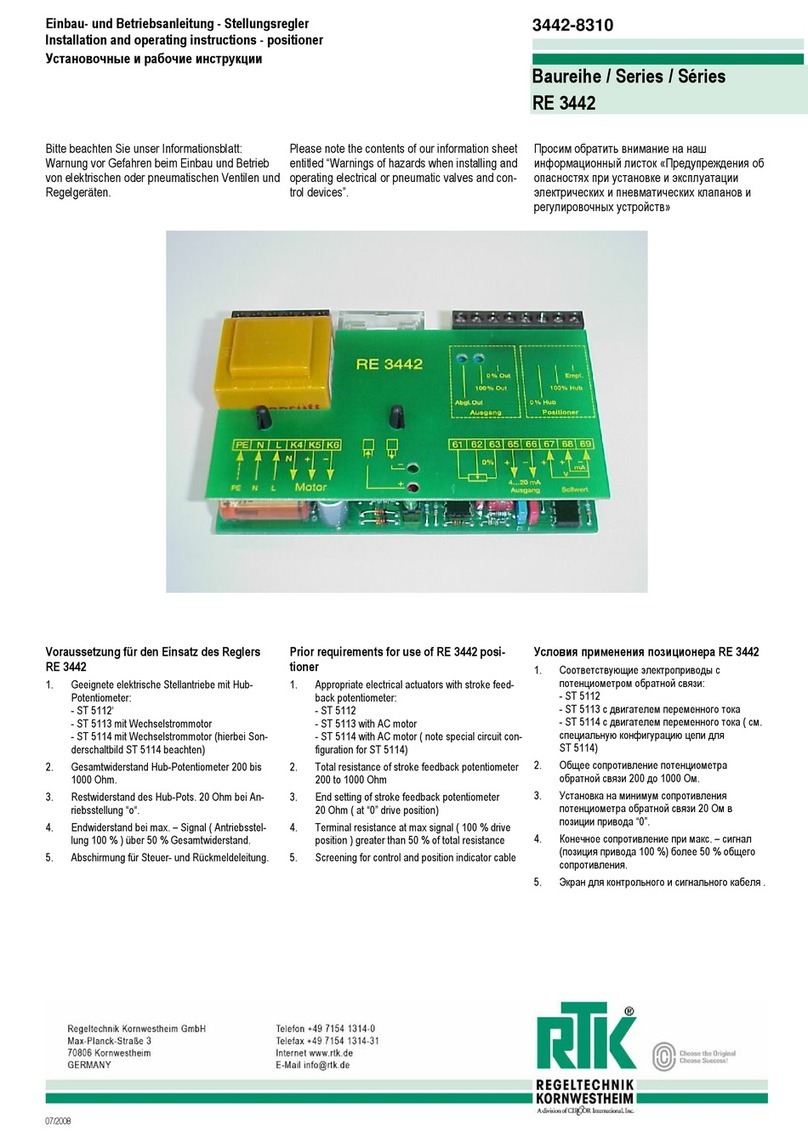 RTK RE 3442 Series User manual