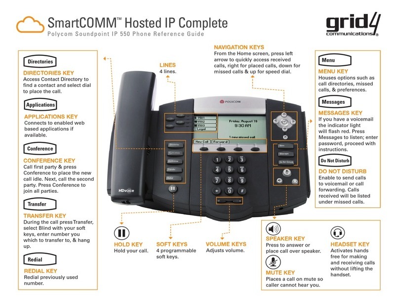 Polycom SoundPoint IP 650 reference guide