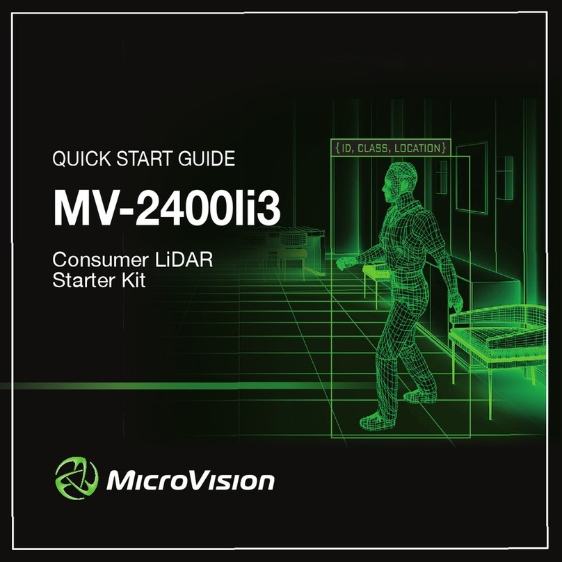 MicroVision MV-2400li3 quick start guide