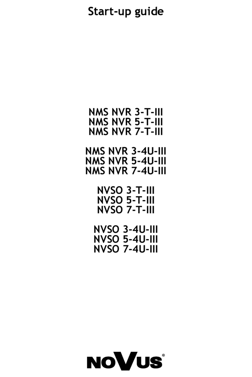 Novus NMS NVR 3-T-III Startup guide