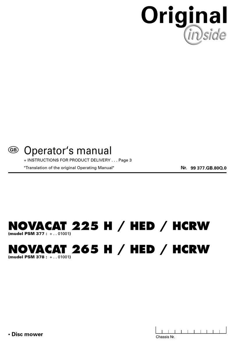 Poettinger NOVACAT 225 H Operator's manual