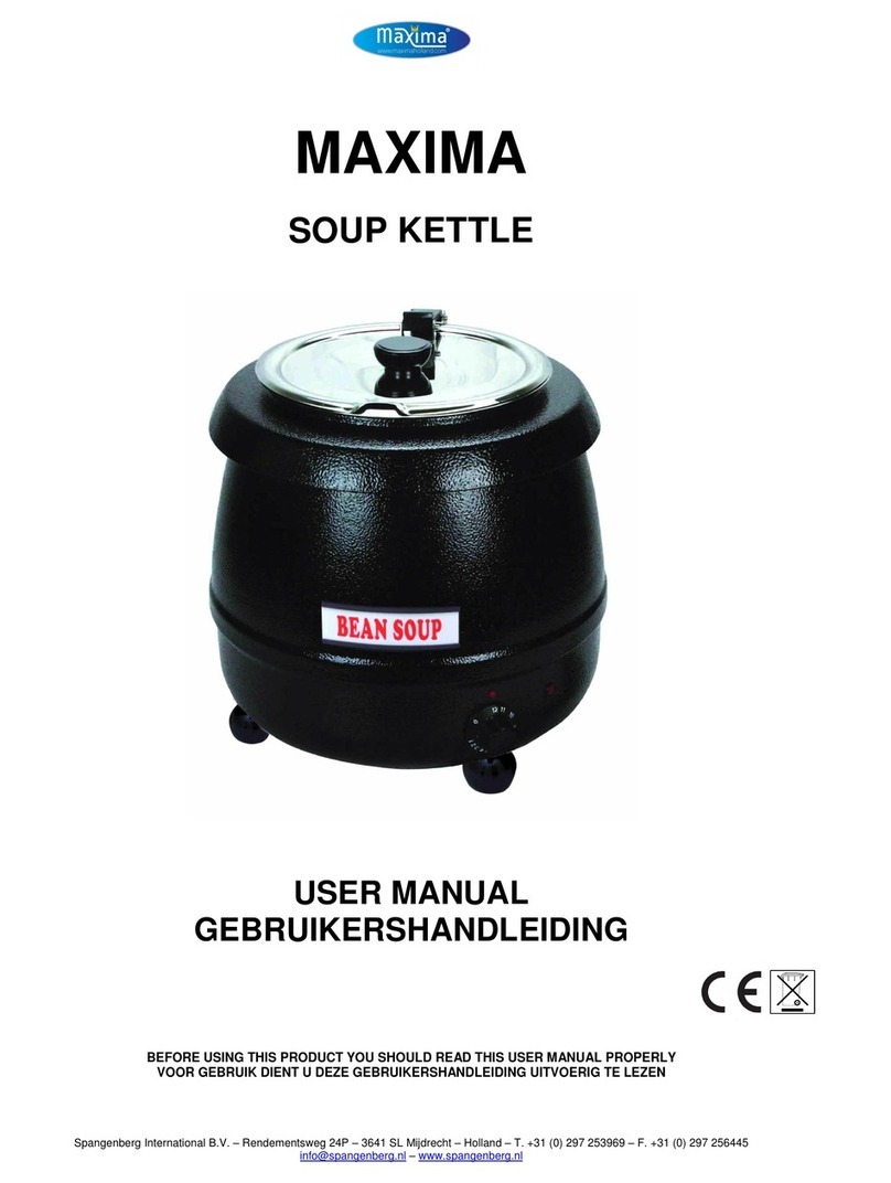Maxima Soup Kettle 10L User manual