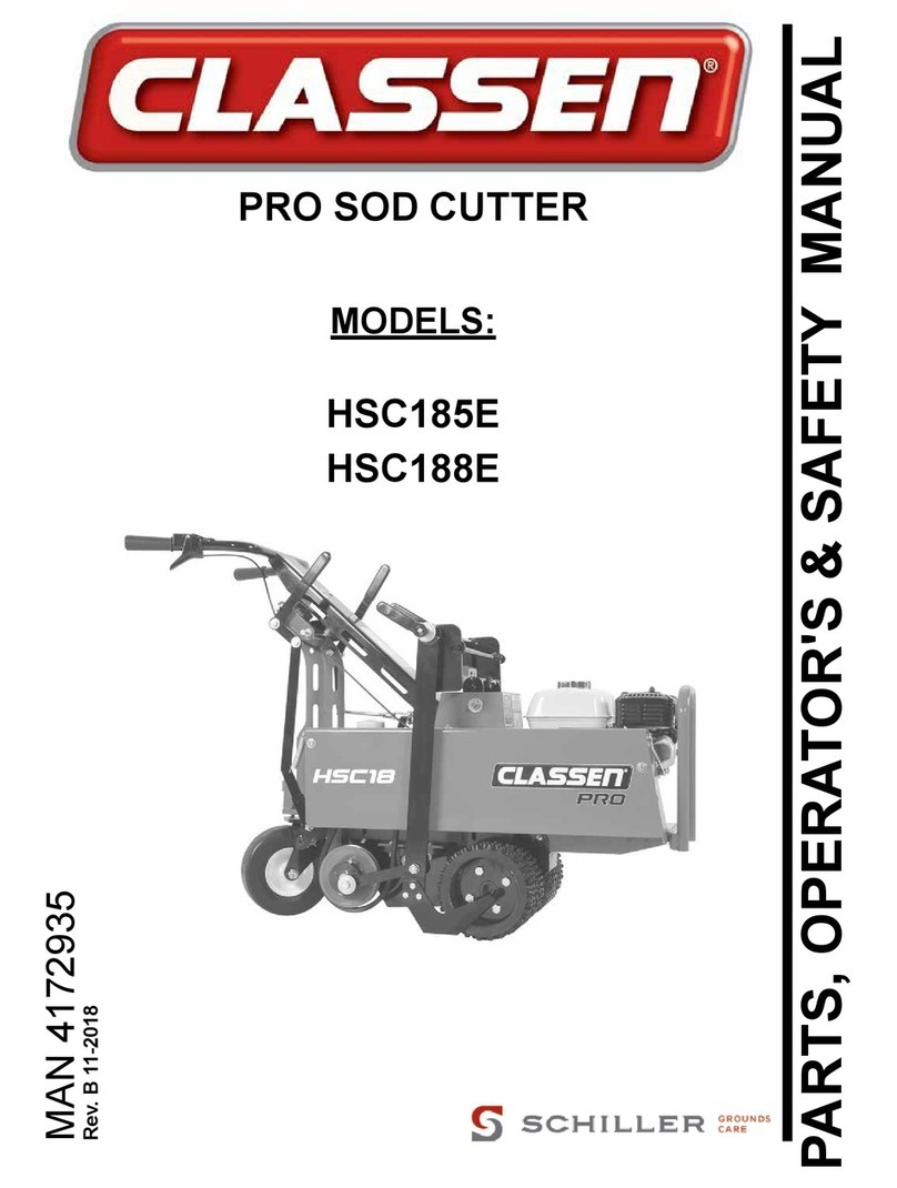 Schiller Grounds Care Classen HSC185E Operators safety manual