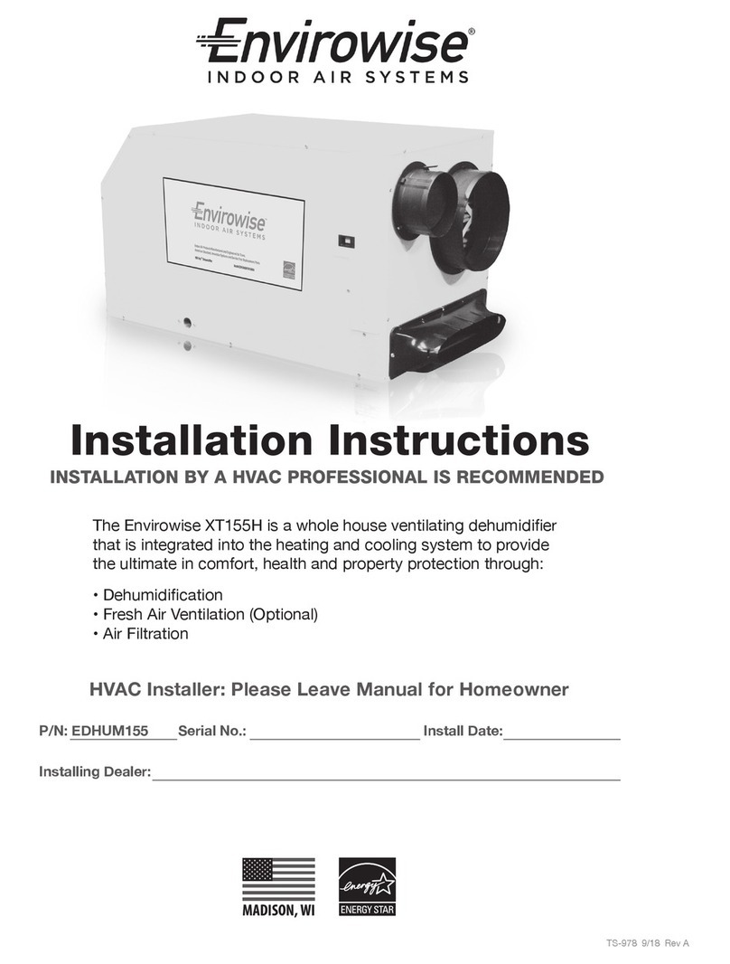 Envirowise XT155H installation instructions
