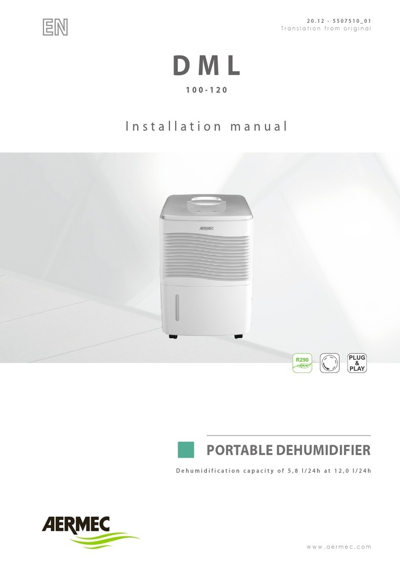 AERMEC DML 100 User manual