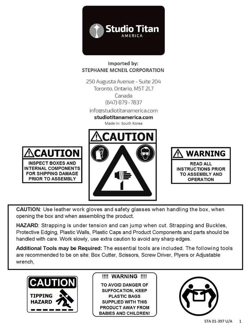 Studio Titan STA 01-397 U User manual