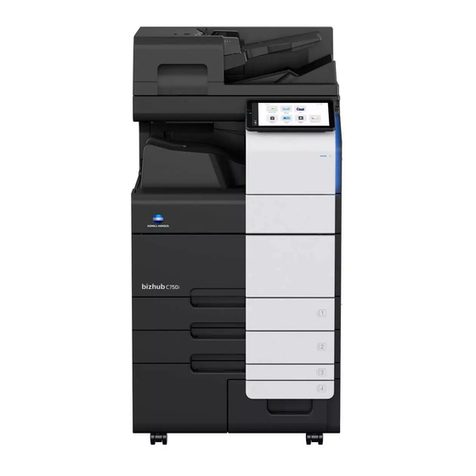 Konica Minolta bizhub C750i installation manual Konica Minolta bizhub C750i installation manual