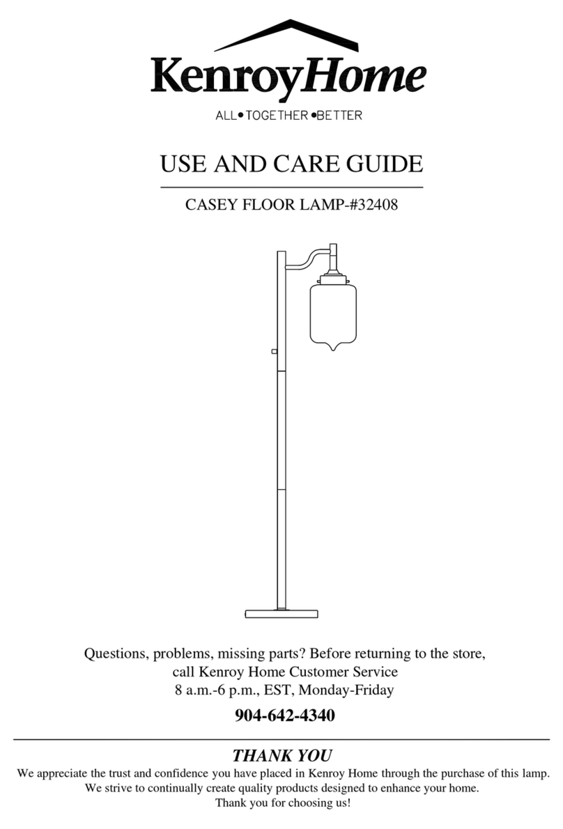 Kenroy Home 32408 Use and care guide