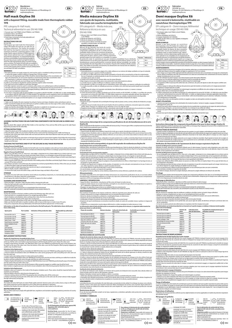 Oxyline Oxyline X6 quick start guide
