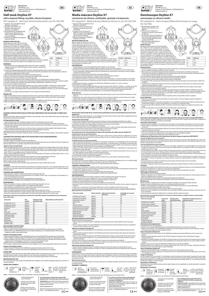 Oxyline Oxyline X7 quick start guide