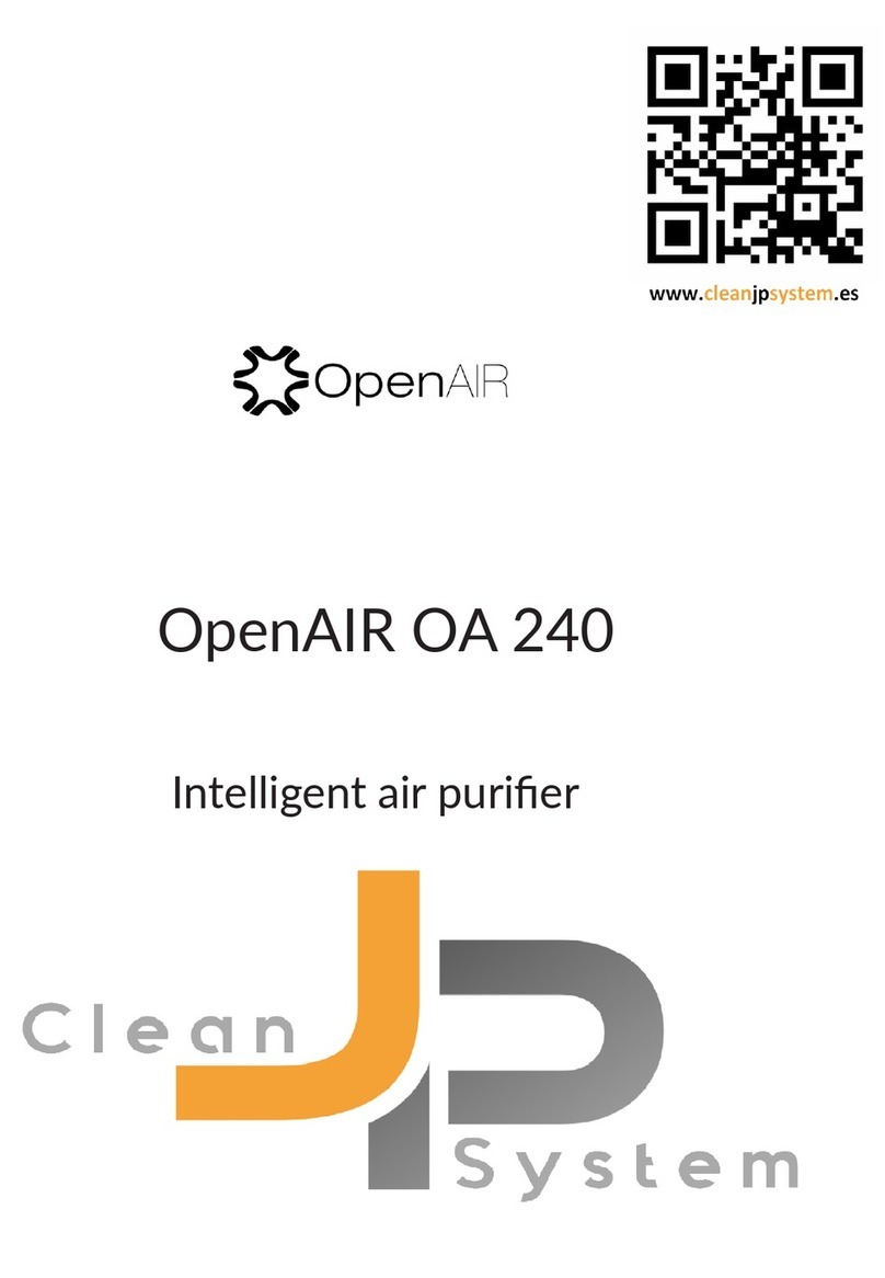 cleanJPsystem OpenAIR OA 240 manual