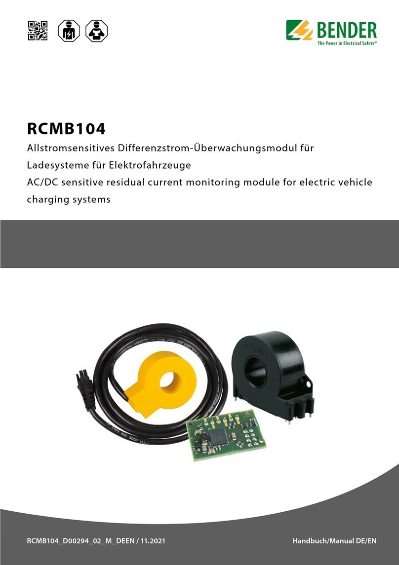 Bender RCMB104 quick start guide