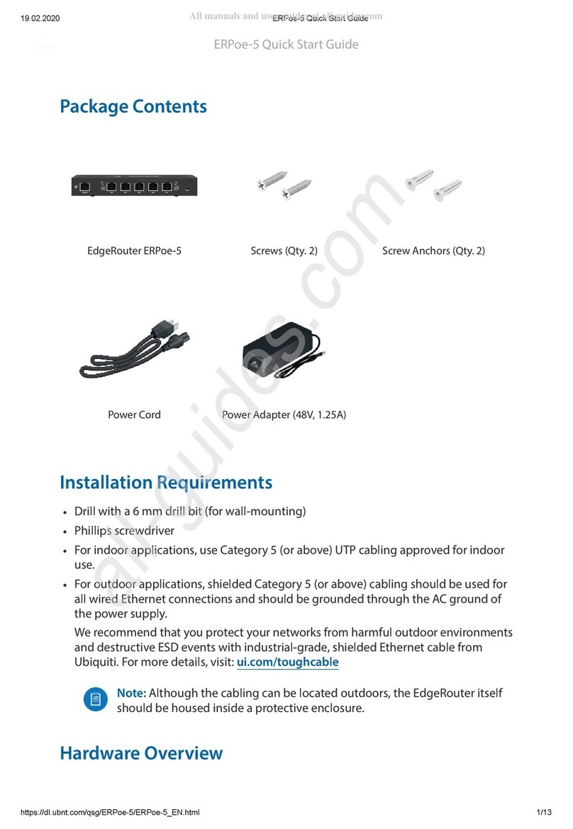 Ubiquiti EdgeRouter PoE ERPoe-5 User manual