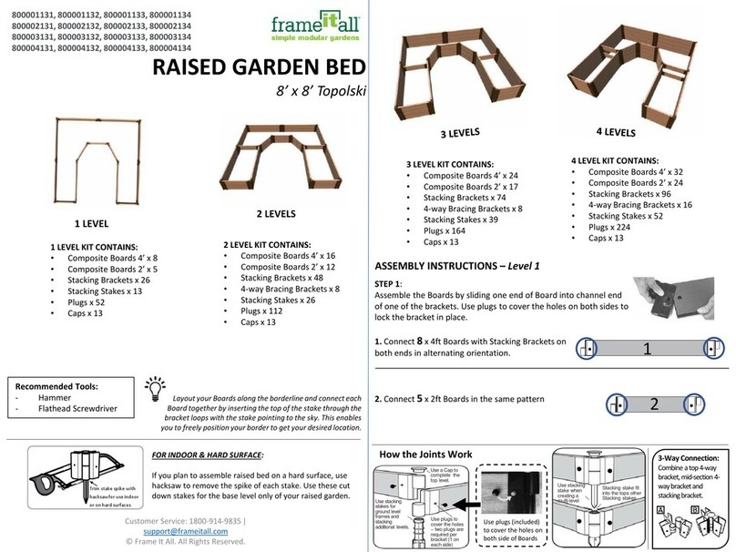 FRAME IT ALL Topolski 8' x 8' Assembly instructions