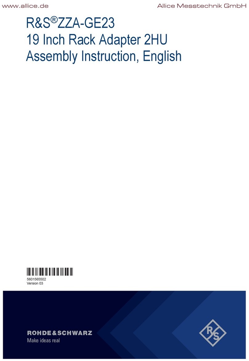 R&S ZZA-GE23 Assembly instruction