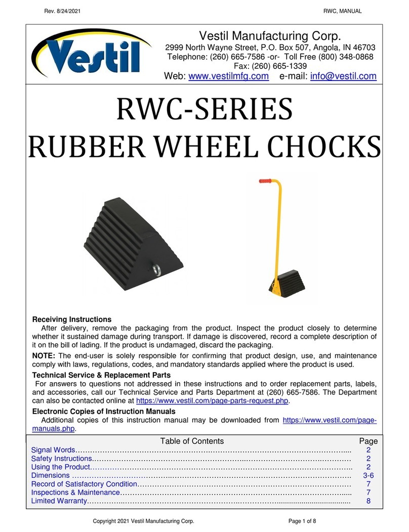 Vestil RWC Series User manual